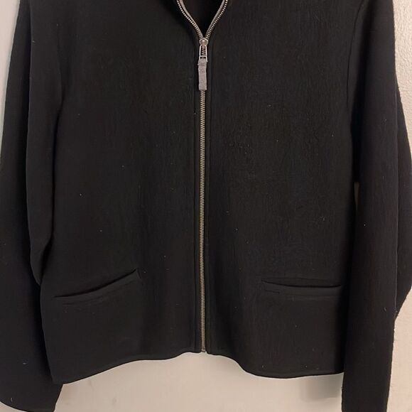 Vintage Woolrich 100% wool blazer zippered pockets black - Picture 10 of 12